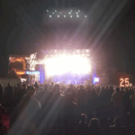 outside festival at night