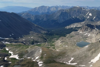 view from summit of mount harvard
