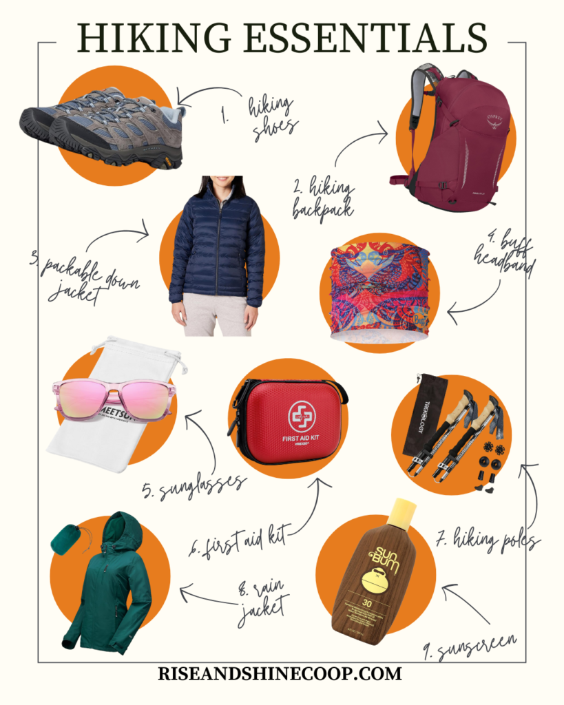 hiking essentials list of gear to take on a hike