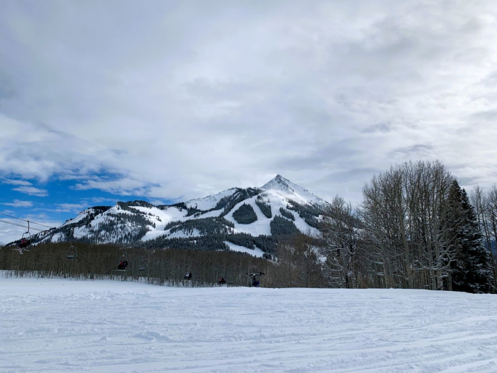 view of ski runs in crested butte
