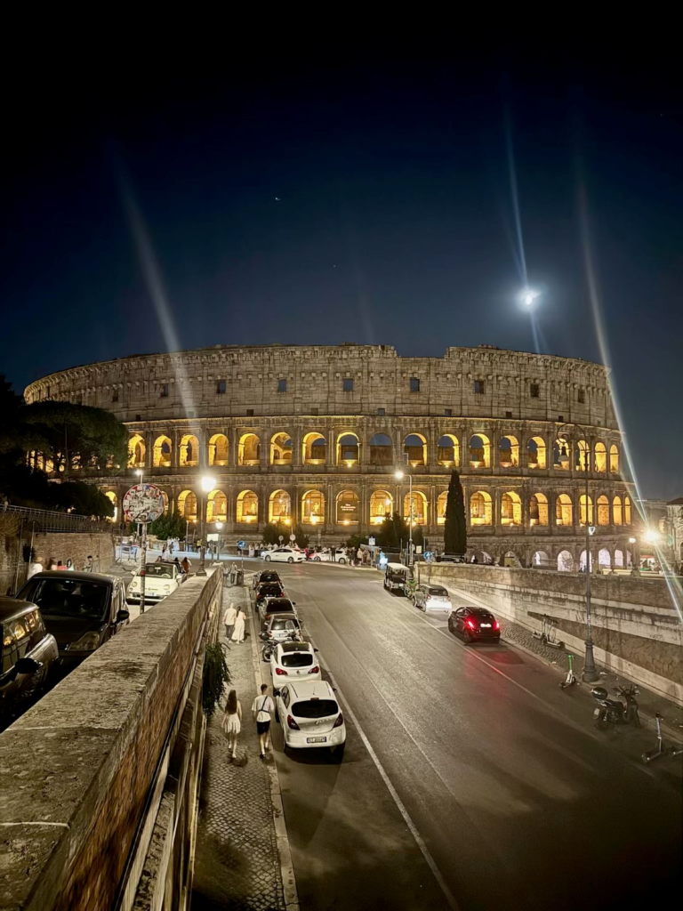 colosseum at night
